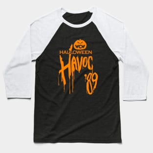 WCW Halloween Havoc 89 Orange Baseball T-Shirt